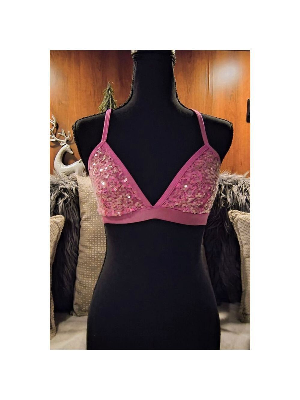 PINK Victoria's Secret Sequined Bralette
